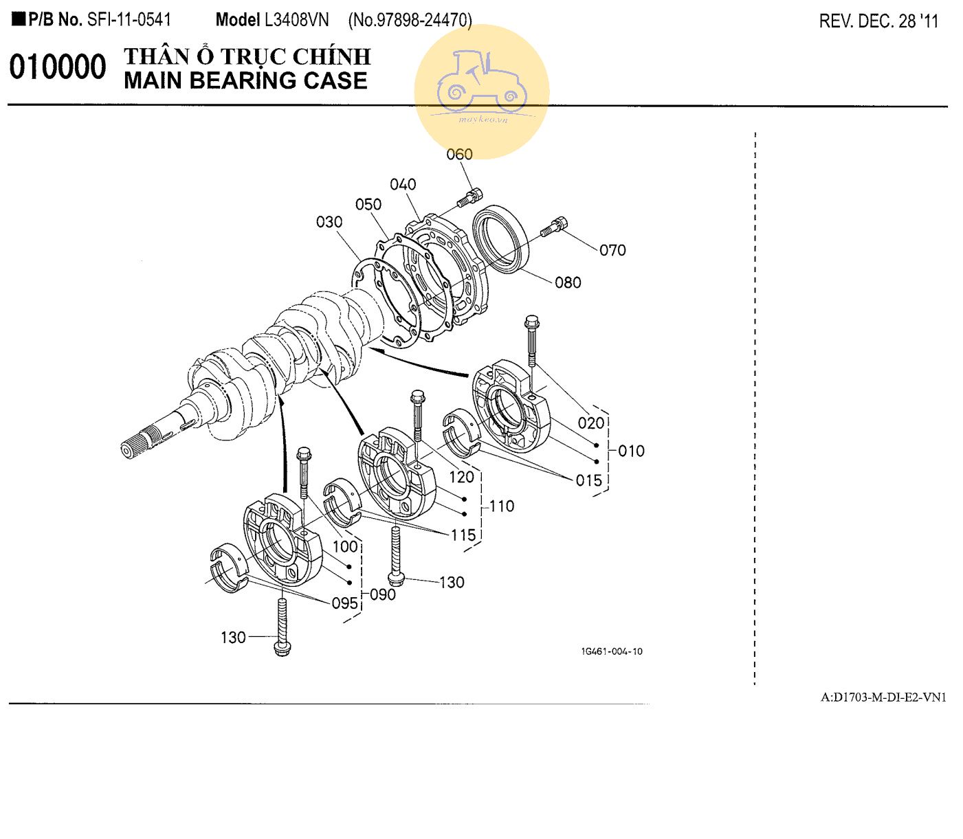 Thân ổ trục chính